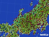 2015年07月21日の北陸地方のアメダス(日照時間)