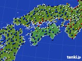 2015年07月21日の四国地方のアメダス(日照時間)