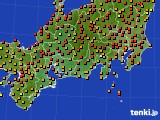 東海地方のアメダス実況(気温)(2015年07月21日)