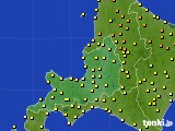 2015年07月21日の道央のアメダス(気温)