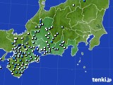 2015年07月22日の東海地方のアメダス(降水量)