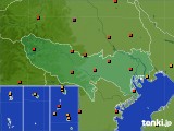 東京都のアメダス実況(気温)(2015年07月22日)