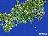 東海地方のアメダス実況(風向・風速)(2015年07月22日)