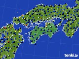 四国地方のアメダス実況(日照時間)(2015年07月23日)