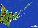道東のアメダス実況(気温)(2015年07月23日)