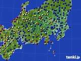 関東・甲信地方のアメダス実況(日照時間)(2015年07月24日)