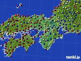 近畿地方のアメダス実況(日照時間)(2015年07月24日)