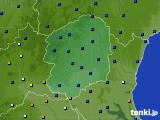 栃木県のアメダス実況(日照時間)(2015年07月24日)