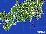 東海地方のアメダス実況(風向・風速)(2015年07月24日)