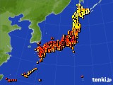 アメダス実況(気温)(2015年07月25日)