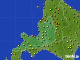 2015年07月25日の道央のアメダス(気温)