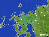 佐賀県のアメダス実況(風向・風速)(2015年07月25日)