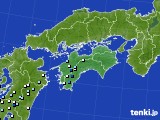 四国地方のアメダス実況(降水量)(2015年07月26日)