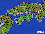 四国地方のアメダス実況(気温)(2015年07月26日)