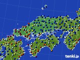 中国地方のアメダス実況(日照時間)(2015年07月27日)