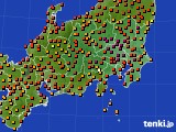 2015年07月27日の関東・甲信地方のアメダス(気温)