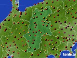 長野県のアメダス実況(気温)(2015年07月27日)