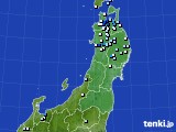 東北地方のアメダス実況(降水量)(2015年07月28日)