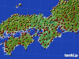 2015年07月28日の近畿地方のアメダス(気温)