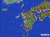 2015年07月28日の九州地方のアメダス(気温)