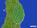 岩手県のアメダス実況(気温)(2015年07月28日)