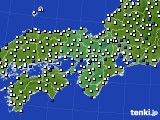 2015年07月28日の近畿地方のアメダス(風向・風速)