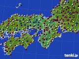 2015年07月29日の近畿地方のアメダス(日照時間)