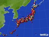 アメダス実況(日照時間)(2015年07月29日)