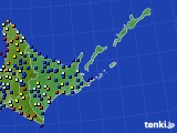 2015年07月29日の道東のアメダス(日照時間)