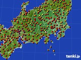 2015年07月29日の関東・甲信地方のアメダス(気温)