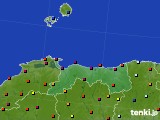 鳥取県のアメダス実況(日照時間)(2015年07月30日)