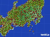 2015年07月30日の関東・甲信地方のアメダス(気温)