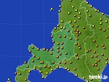 道央のアメダス実況(気温)(2015年07月30日)