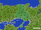 兵庫県のアメダス実況(気温)(2015年07月30日)