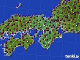 2015年07月31日の近畿地方のアメダス(日照時間)