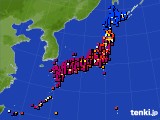 アメダス実況(日照時間)(2015年07月31日)