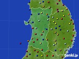 秋田県のアメダス実況(日照時間)(2015年07月31日)