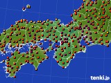 2015年07月31日の近畿地方のアメダス(気温)