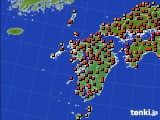2015年07月31日の九州地方のアメダス(気温)