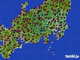 関東・甲信地方のアメダス実況(日照時間)(2015年08月01日)