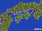 四国地方のアメダス実況(気温)(2015年08月01日)