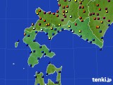 道南のアメダス実況(日照時間)(2015年08月02日)