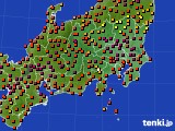 2015年08月02日の関東・甲信地方のアメダス(気温)