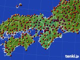 2015年08月02日の近畿地方のアメダス(気温)