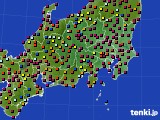 関東・甲信地方のアメダス実況(日照時間)(2015年08月03日)