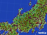 北陸地方のアメダス実況(日照時間)(2015年08月03日)