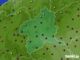 2015年08月03日の群馬県のアメダス(日照時間)