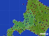 道央のアメダス実況(日照時間)(2015年08月03日)
