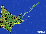 道東のアメダス実況(気温)(2015年08月03日)