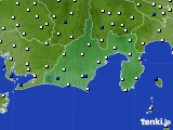 静岡県のアメダス実況(風向・風速)(2015年08月03日)